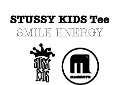 smile energy :stussy KIDS tee