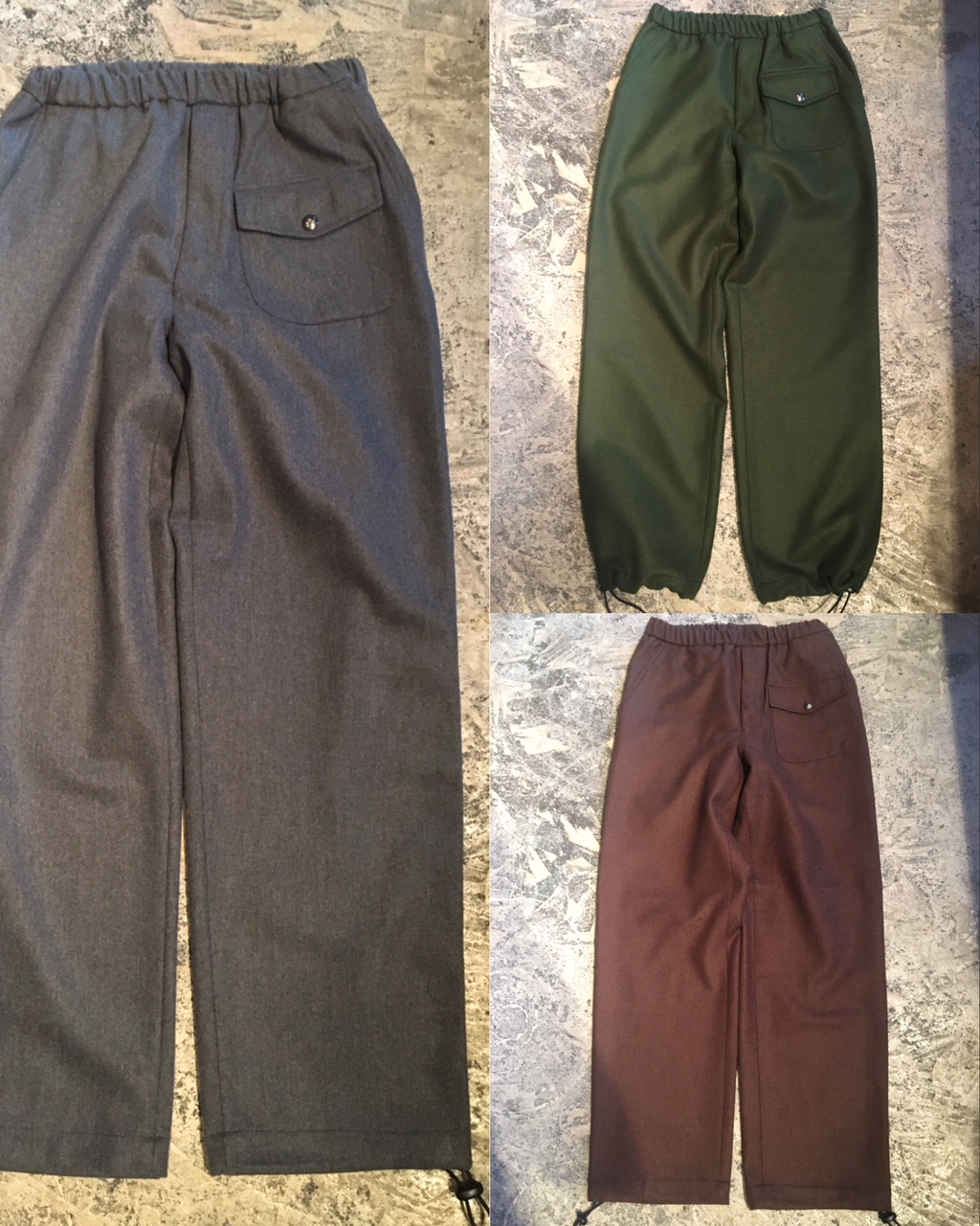 ceasters: wool jogger trousers /Portugal made