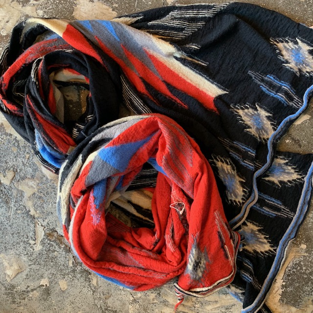 KAPITAL キャピタ 縮絨ウール マフラー 大判 オルテガ ネイティブ 美